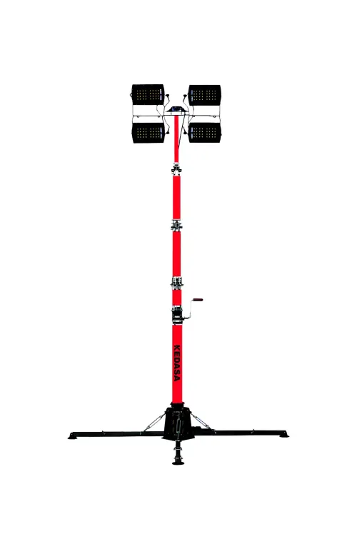 Осветительная мачта KEDASA MT без генератора - 5.5 метров