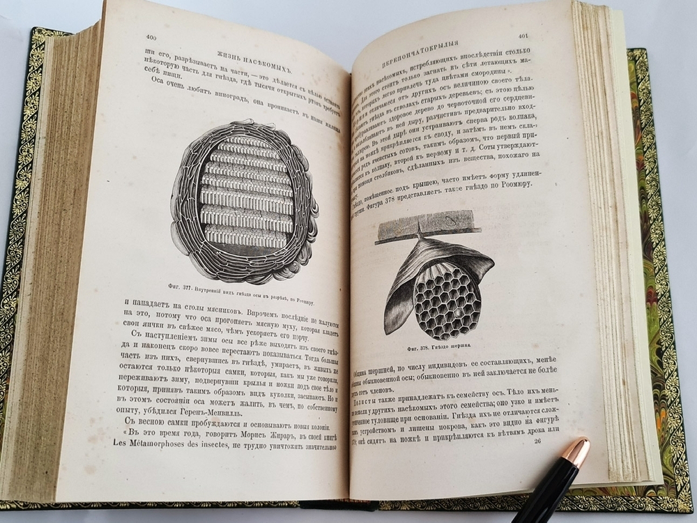 "Жизнь насекомых". Луи Фигье. 1869г. - антикварное издание