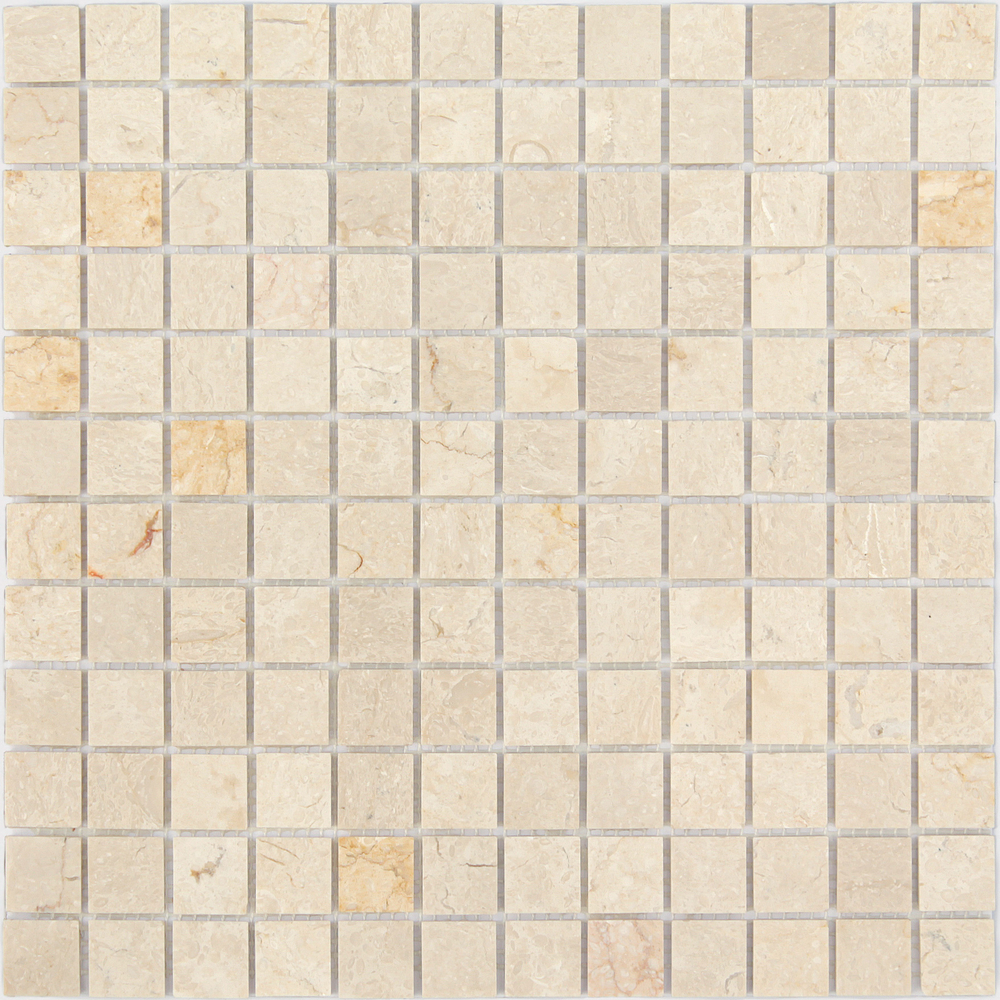 Мозаика LeeDo Caramelle: Pietrine - Botticino (в уп.) матовая 29,8x29,8x0,4 см (чип 23x23x4 мм)