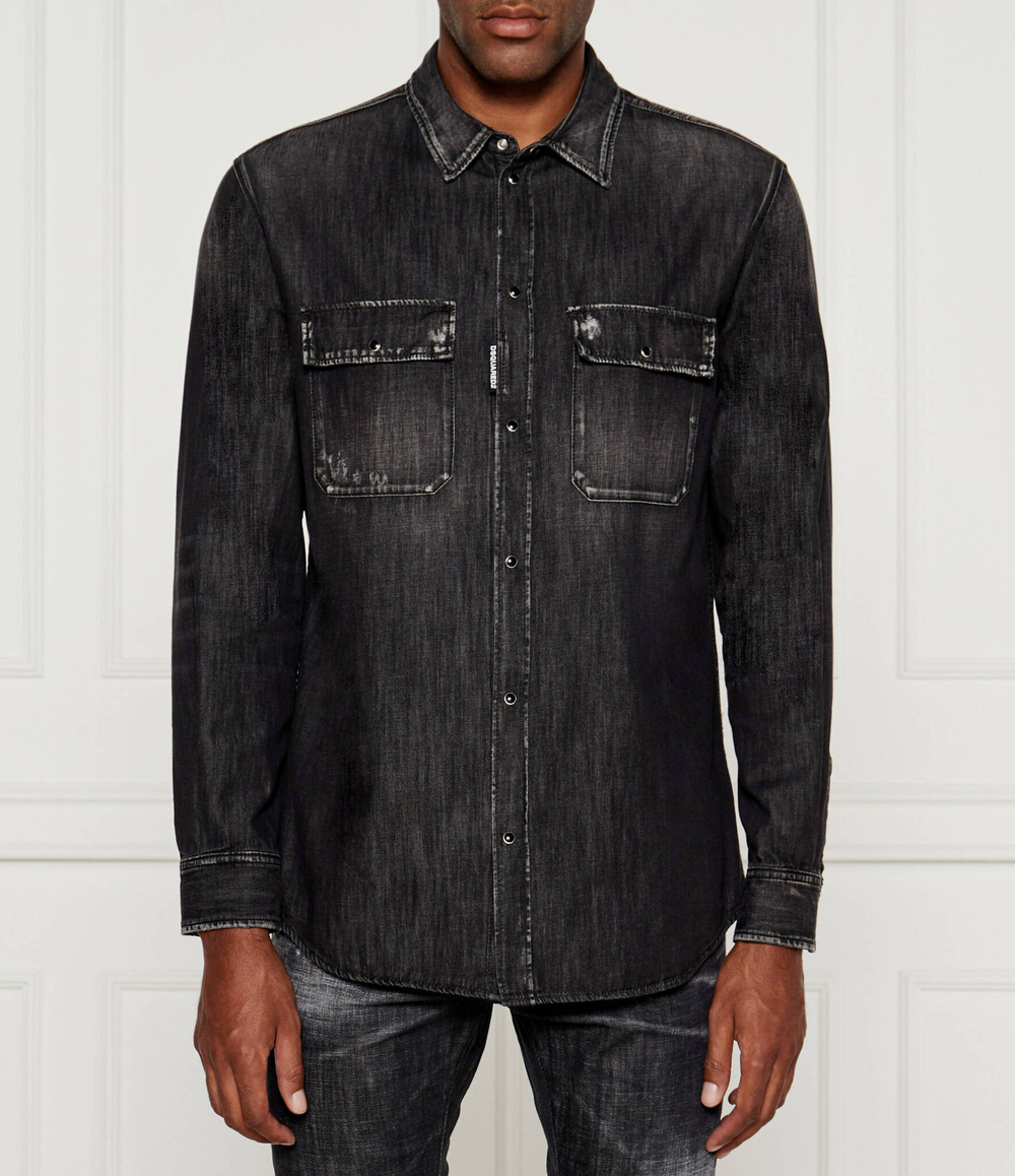 Джинсовая рубашка Relax Dan Dsquared2 - черный(S74DM0849 S30826)
