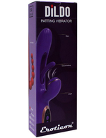 Фиолетовый ударный вибратор-кролик G-Hit - 24 см. (Цвет: фиолетовый)