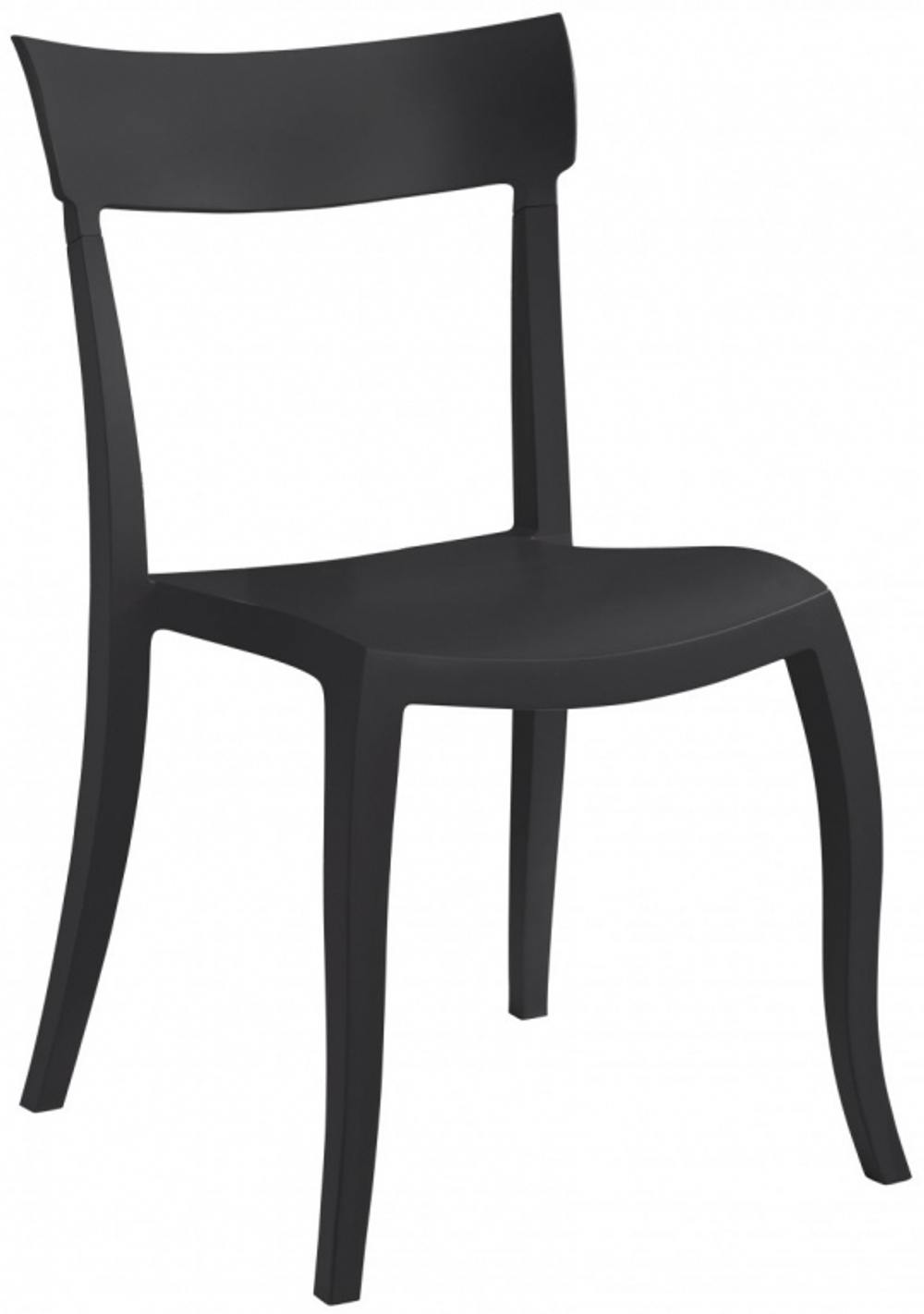 Стул пластиковый Papatya Hera-SP, черный