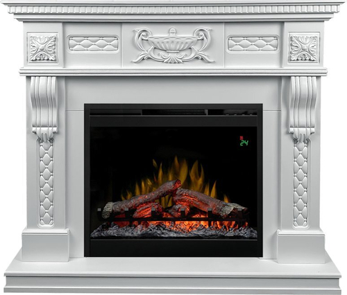 Каминокомплект Corsica - Матовый белый с очагом Symphony 26'' DF2624L-INT