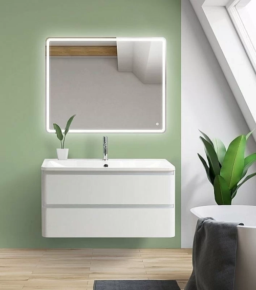 Тумба с раковиной BelBagno ALBANO 100 Bianco Lucido