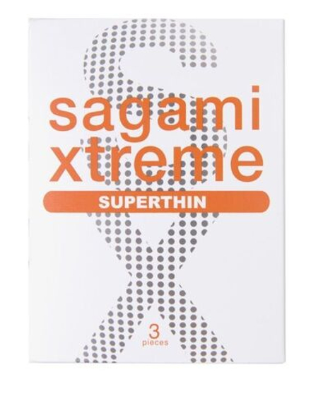 Презервативы Sagami Xtreme 0.04мм латексные, ультратонкие 3шт.
