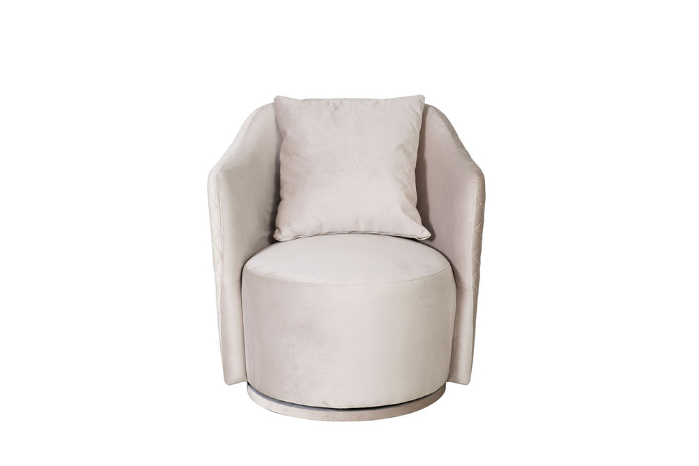 Кресло Verona Basic вращающееся велюр беж. Bel09 70*77*80см