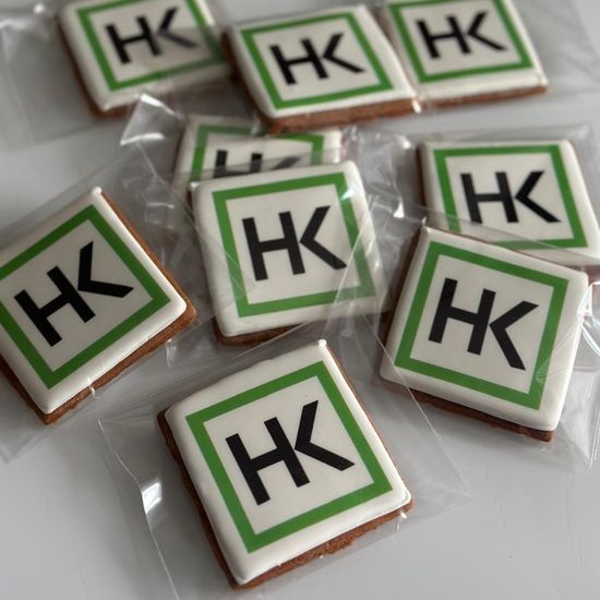 Пряники с логотипом квадрат