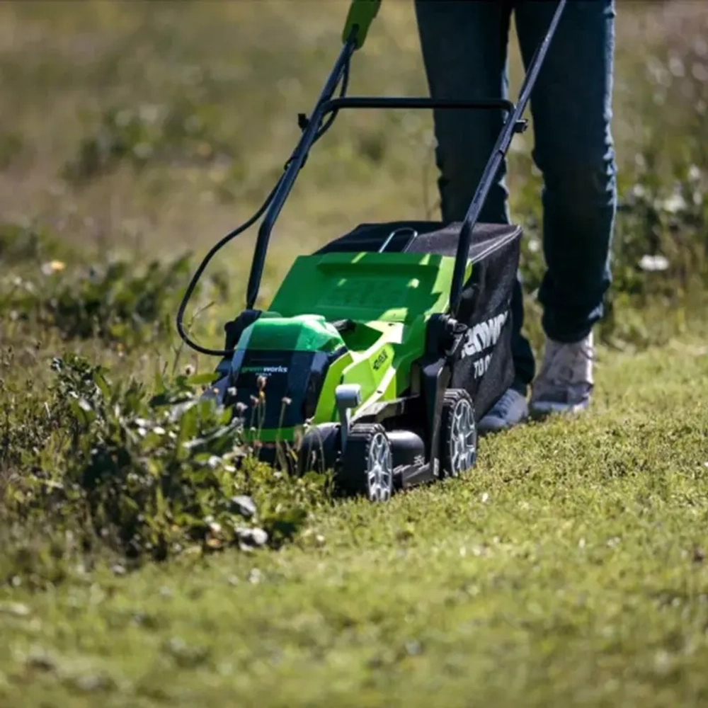 Аккумуляторная газонокосилка Greenworks G40LM35K2 (1 x 2 Ач, ЗУ) 2501907UA