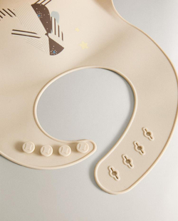 ZARA HOME ДЕТСКИЙ СИЛИКОНОВЫЙ НАГРУДНИК «КРОЛИК», РАЗНОЦВЕТНЫЙ