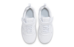 Middle-aged children's Nike Court Borough low-cut children's sneakers white