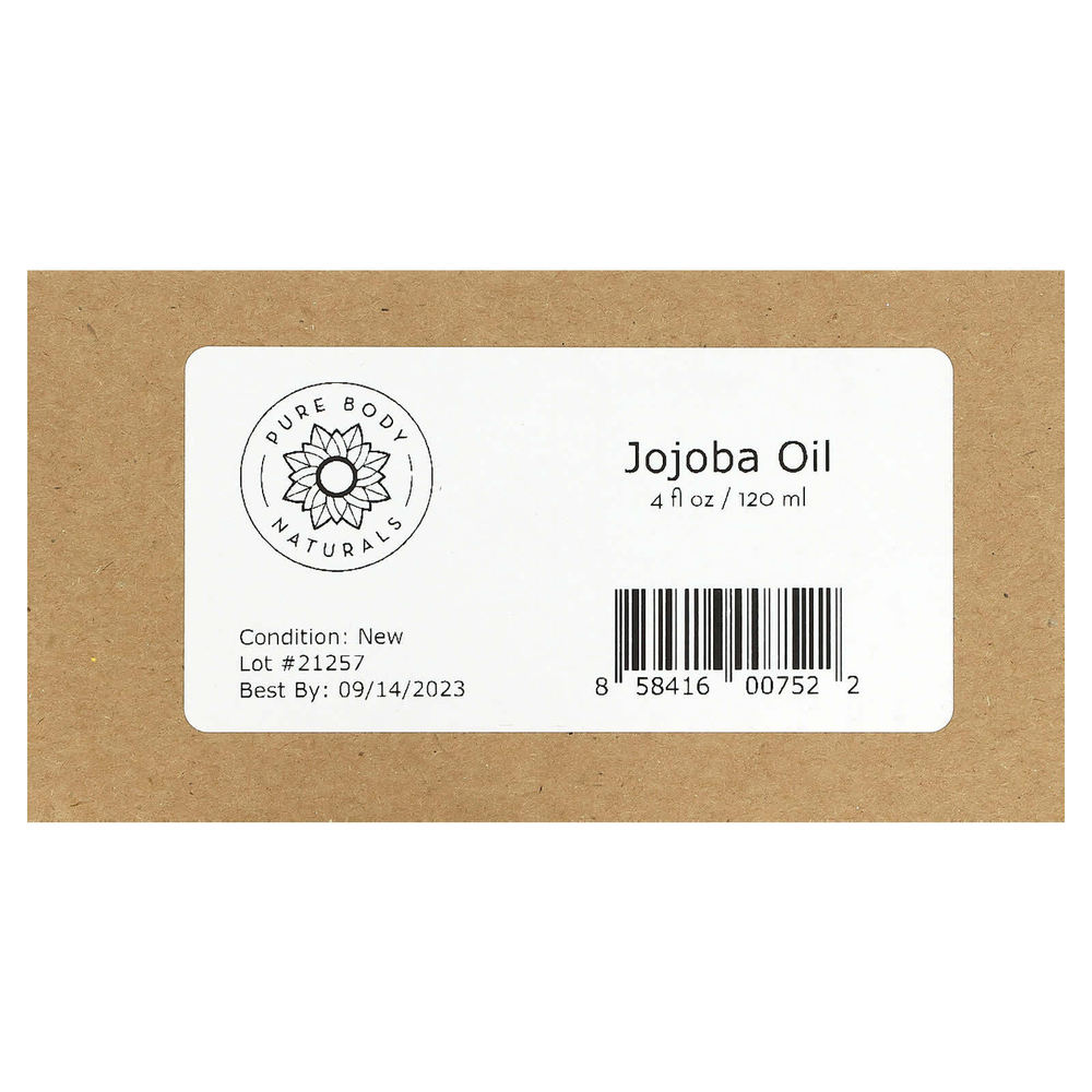Pure Body Naturals, Чистое органическое масло жожоба, 120 мл (4 жидк. унц.)