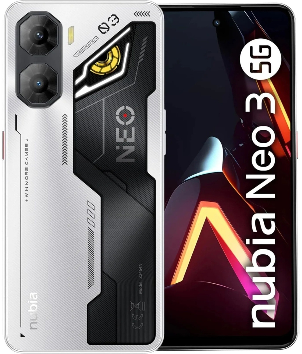 Смартфон ZTE Nubia Neo 3 5G 8 ГБ/256 ГБ серебристый