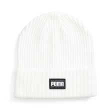 Шапка PUMA Ribbed Classic Cuff Beanie, 02403806, белый