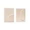 Mirta Набор из 2 картин из папье-маше бежевого цвета 29 х 39 см