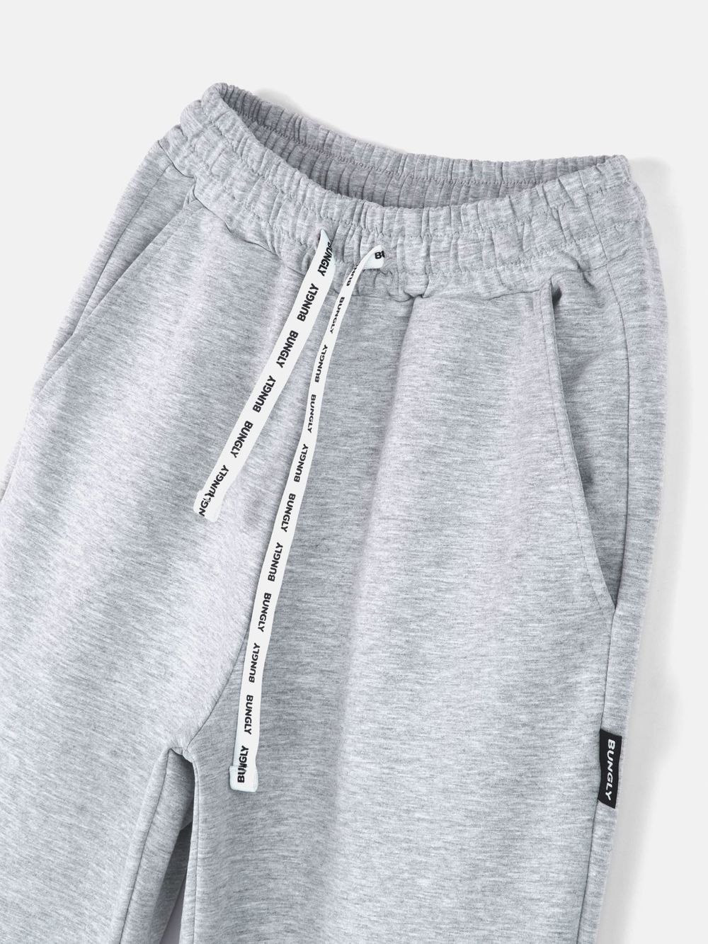 Джоггеры с карманами "СЕРЫЙ МЕЛАНЖ" облегченные подростковые