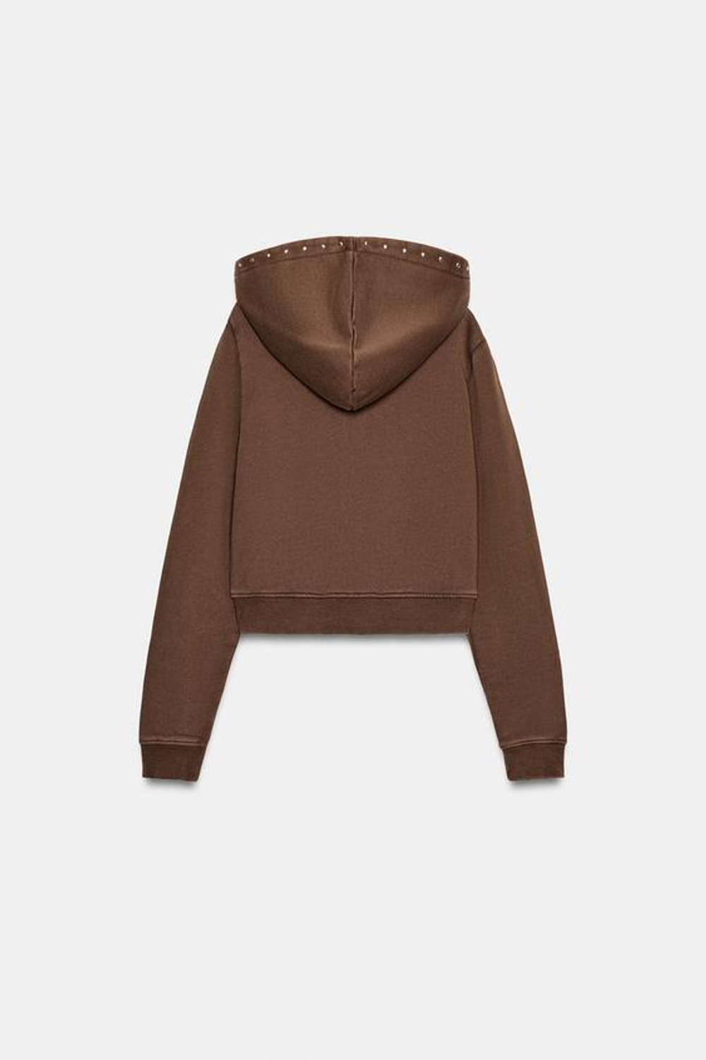 Свитшот с заклепками и эффектом потертости - ZARA