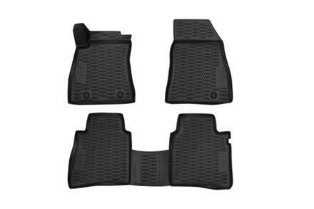 Коврики 3D в салон NISSAN Tiida, 03/2015-&gt;, хб., 4 шт. (полиуретан)