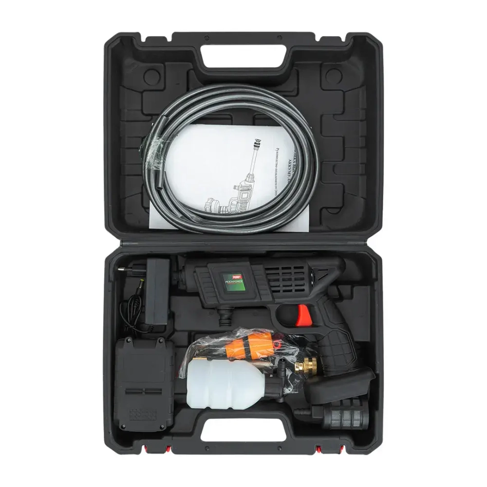 Мойка высокого давления аккумуляторная 24В, 2,8л/мин, 15 бар RockFORCE RF-PG001