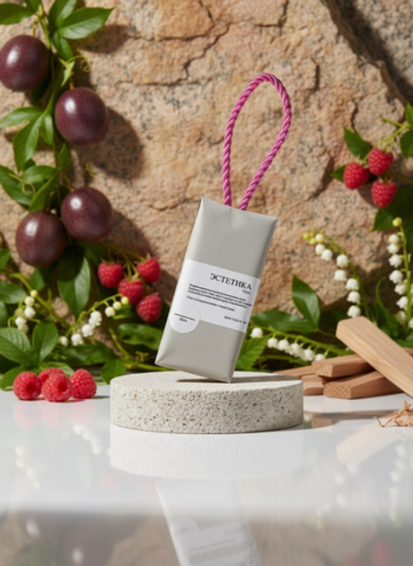 BOUTIQUE DE SAVON Масляная плитка-жгут для тела Маракуйя, малина и ландыш (по мотивам Kirke)