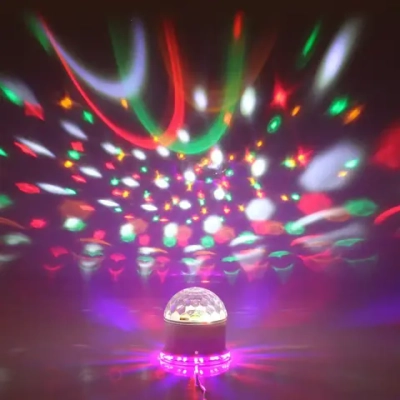 Диско-шар светодиодный «Калейдоскоп», RGB (красный, зеленый, синий) Bluetooth (220V)