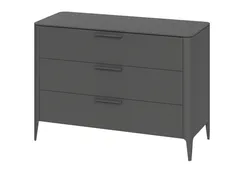 Комод Type 3 ящика ширина 120 см (темно-серый)