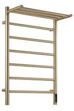 Полотенцесушитель электрический с/т Comfysan Стелла (Stella) EC-7 80/50 с полкой, золото, гальваника