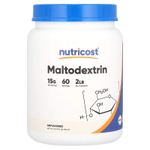 Nutricost, мальтодекстрин, без добавок, 907 г (32 унции)