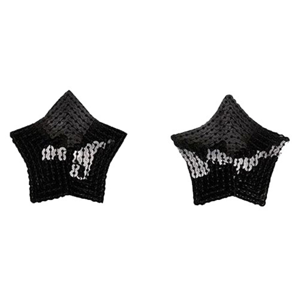 Черные пэстисы-звездочки с пайетками Bior Toys Notabu NTB-80603