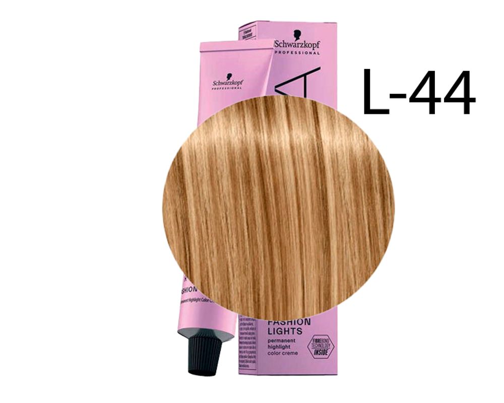 Schwarzkopf Professional Краска для волос Игора Fashion Lights L-44 бежевый экстра 60мл