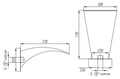 Водопад Кобра 500 стеновая