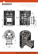 Печь для бани Эверест "Steam Master" GALAXY 30 (320) ЧУГУН GOLD