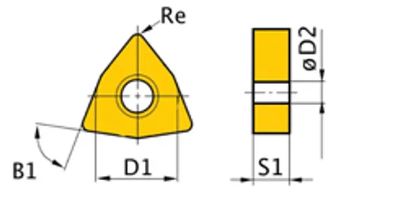 Поворотные режущие пластины Optimum ISO WNMG060408