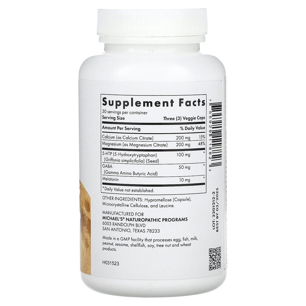 Michael's Health, Sleep Factors, 90 веганских капсул