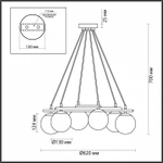 Подвесная люстра Lumion Randi 5212/6