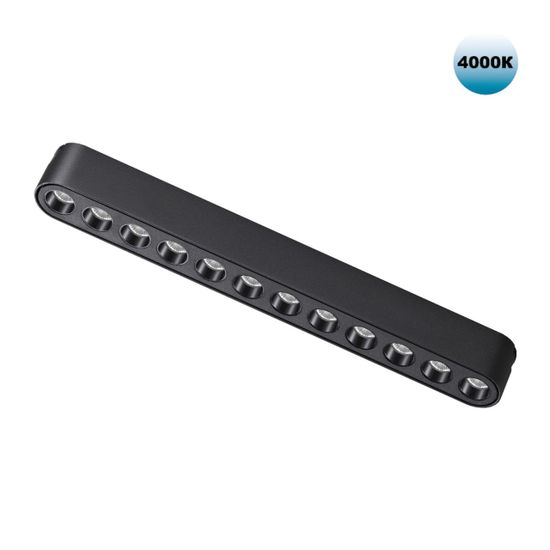 359076 SHINO NT23 185 черный Трековый светильник для низковольтного шинопровода IP20 LED 12W 48V 4000K 1140Лм SMAL