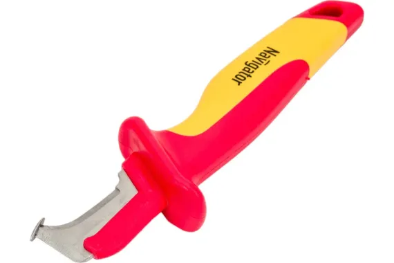 Нож для снятия изоляции с пяткой Navigator NHT-Nmd02-185 41137