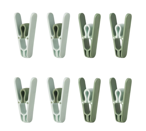 СЛИББ SLIBB Набор прищепок 8 шт, зеленый