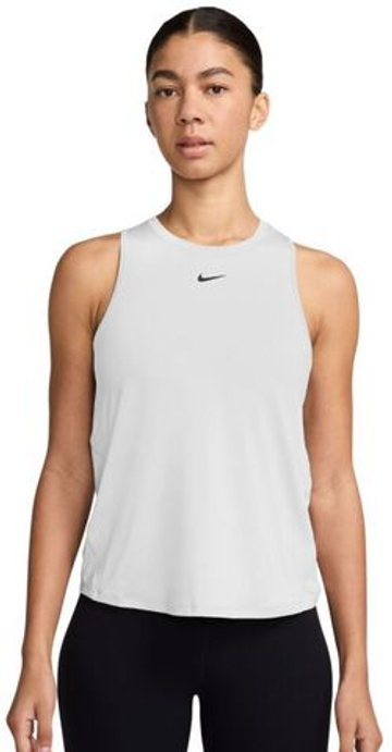 Женский теннисный топ Nike Dri-FIT Nike One Classic - белый/черный