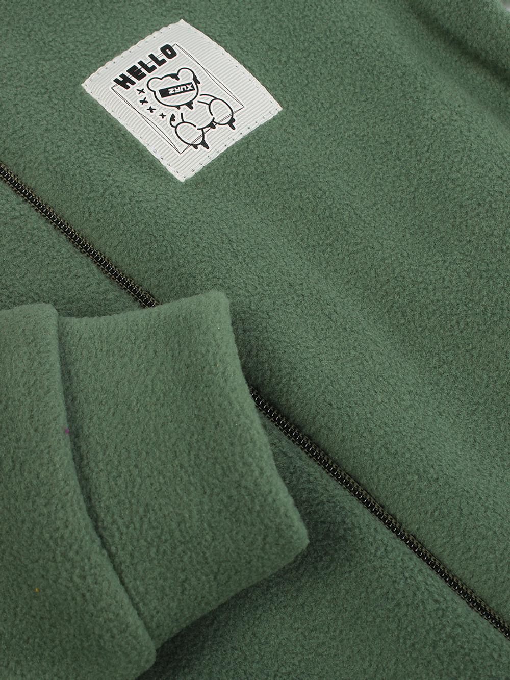 Комбинезон д/мальчика флис "Симба-2" К-98/2 р.110, Зелёный (Ивашка)