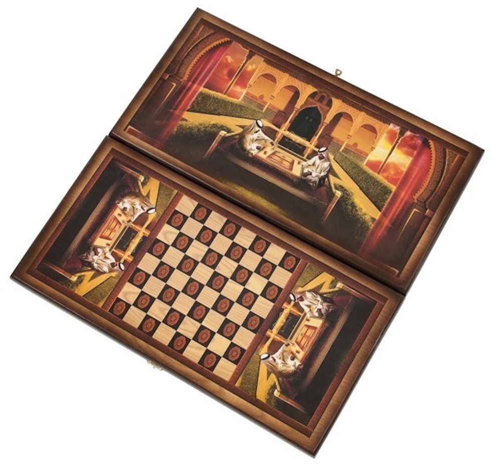 Нарды+шашки "Сирия Шейхи" малые