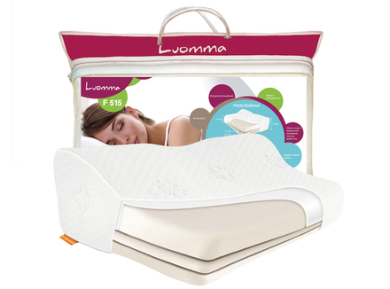 Подушка ортопедическая с эффектом памяти трехслойная LUMF-515