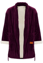 Теплый укороченный халат "Северный путь" на меху из натуральной овечьей шерсти