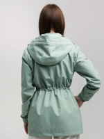 Ветровка с капюшоном удлиненная