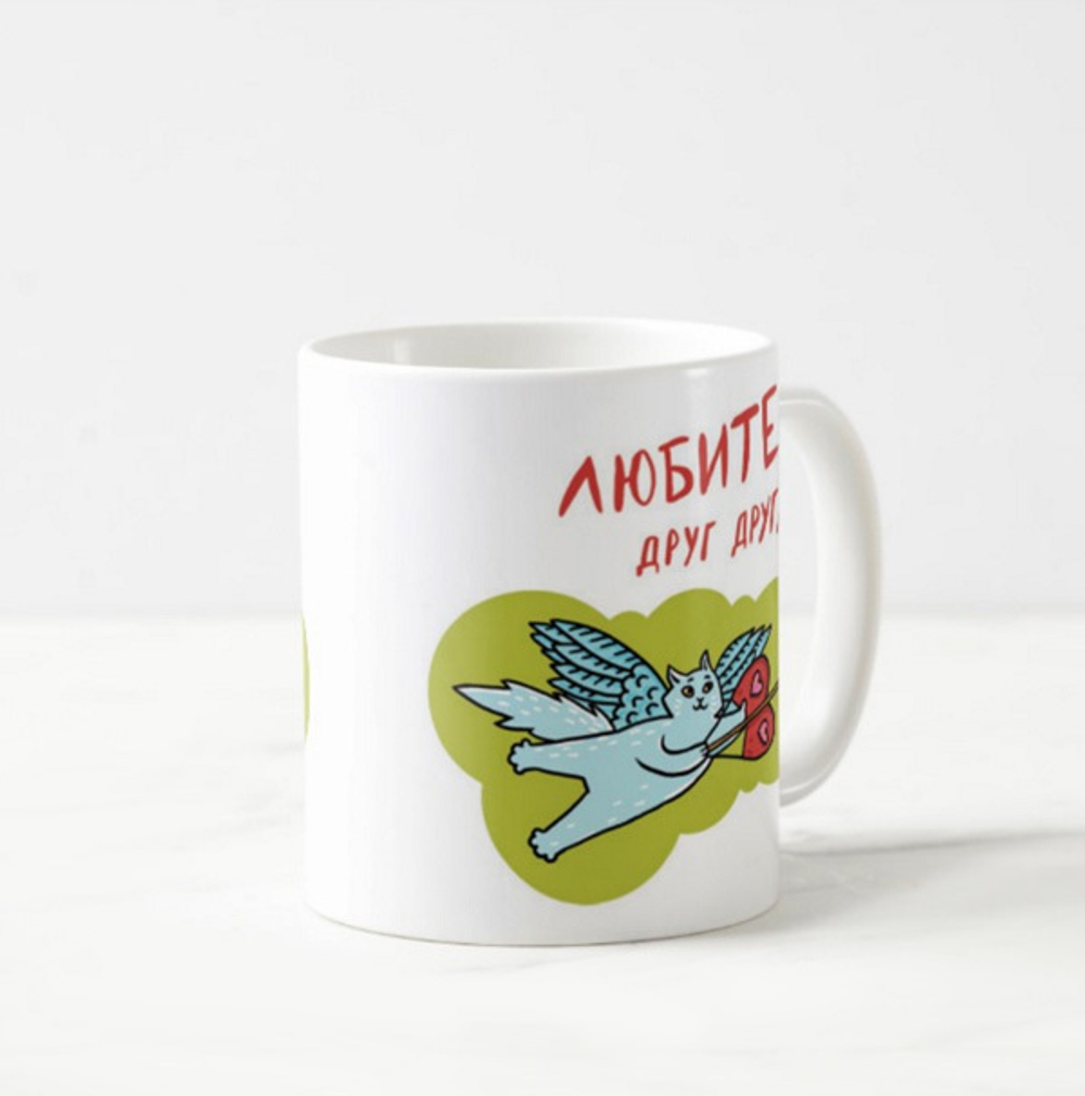 Кружка "Пушистый купидон"