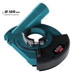 Шлифмашина угловая Alteco AG 1400-125 ECS и защитный кожух для пылеудаления ADE 125 68946