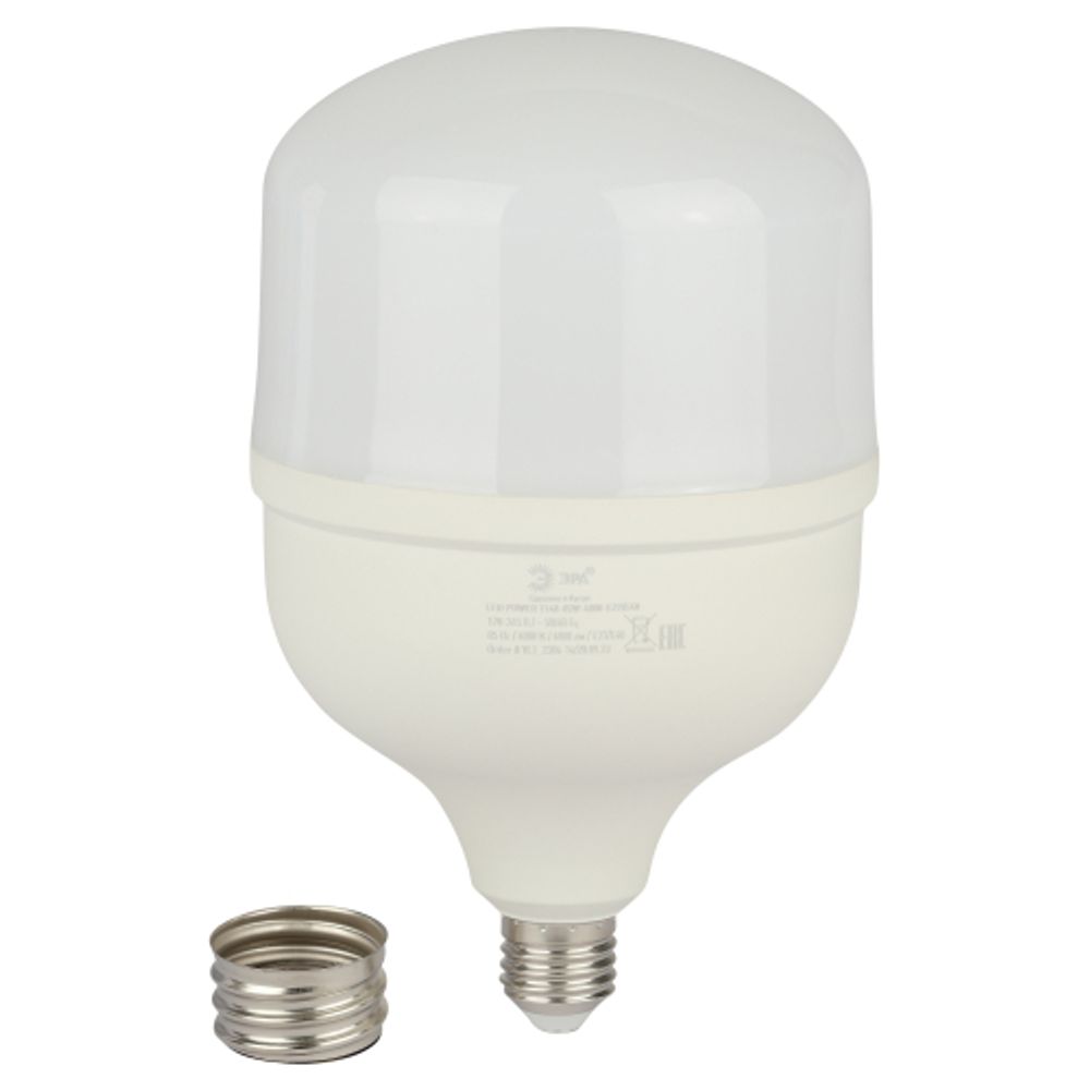 Лампа светодиодная POWER ЭРА STD LED T140-85W-4000-E27/E40 85Вт колокол нейтральный белый свет Е27/Е40 | Лампы cветодиодные POWER
