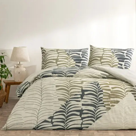 Комплект постельного белья ТАЧ Ранфорс 2-спальный "ELLA" V-Кофейный