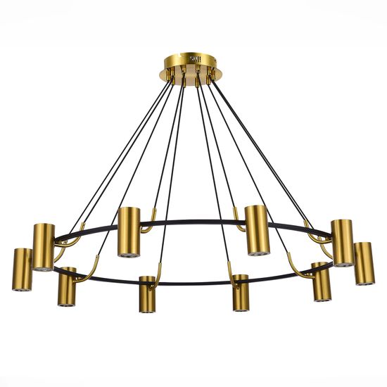 SL1215.403.10 Светильник подвесной ST-Luce Черный, Латунь/Латунь GU10 10*5W 4000K TALIA