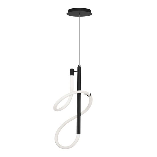 SL6102.403.16 Светильник подвесной ST-Luce Черный/Белый LED 1*16W 3000K SAGRATO