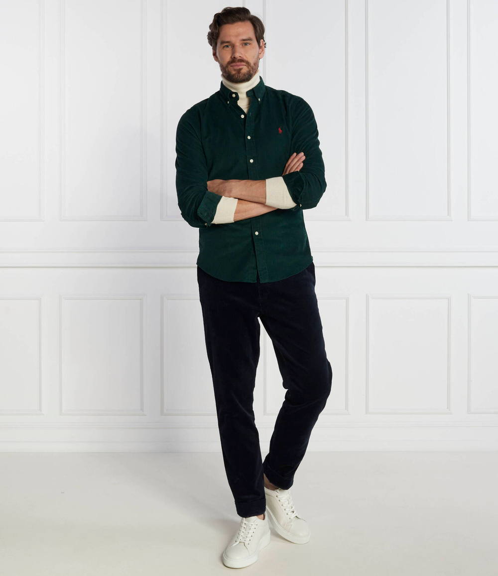 рубашка POLO RALPH LAUREN - темно-зеленый(710818761)